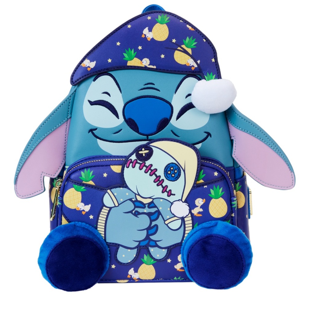 Disney Loungefly SDCC Limited Edition Bedtime Stitch Glow Mini Backpack